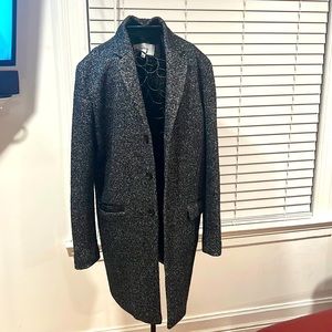 Calvin Klein Gray Wool Blend Coat